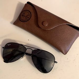 Kids Black Ray-Ban Aviator